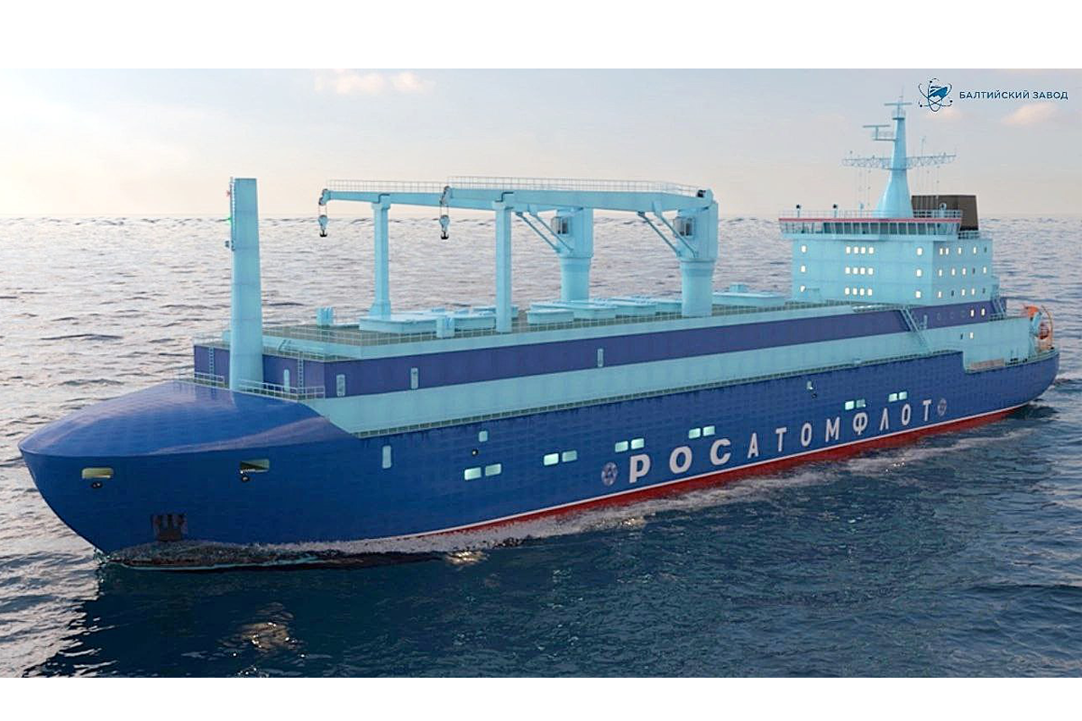 Балтийский завод начал строительство судна для перезарядки атомоходов