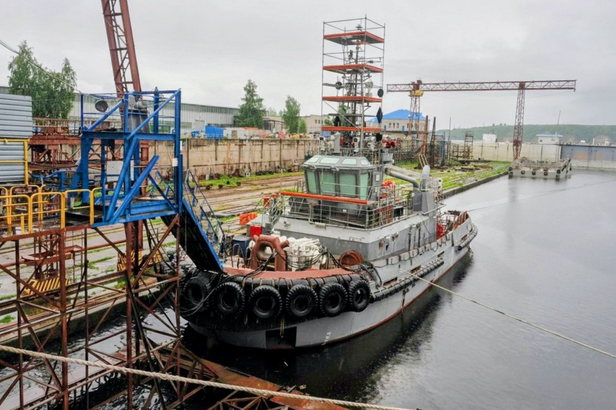 В Зеленодольске спустили на воду буксир ледового класса «Кулой»