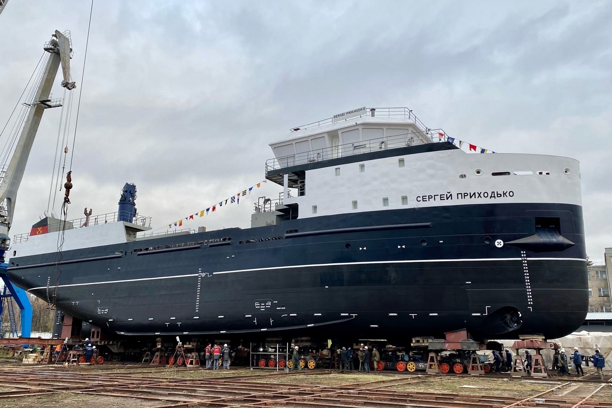  «Верфь братьев Нобель» спустила на воду краболов «Сергей Приходько»