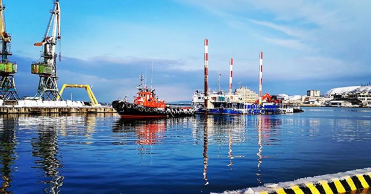 Дноуглубление в порту Корсаков завершено