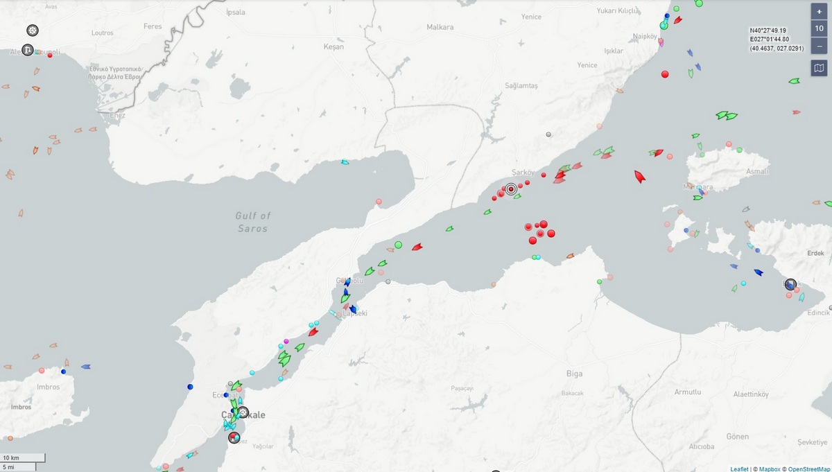 СМИ: затор танкеров образовался в водах Турции после введения лимита цен на нефть РФ