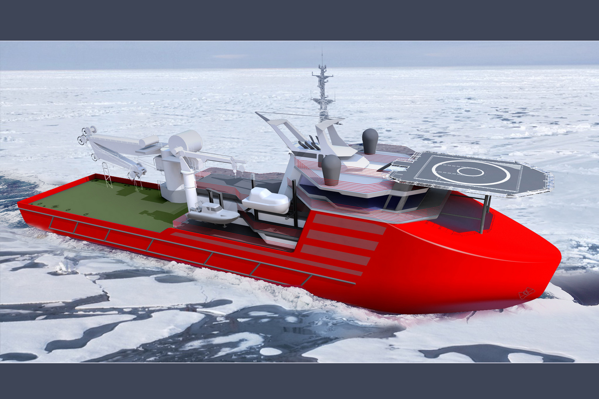 ОСК представила концепт уникального судна для подводно-технических работ в Арктике