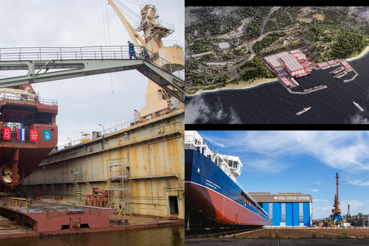 Две крупнотоннажные верфи и конвейер судов «река-море» построят в РФ