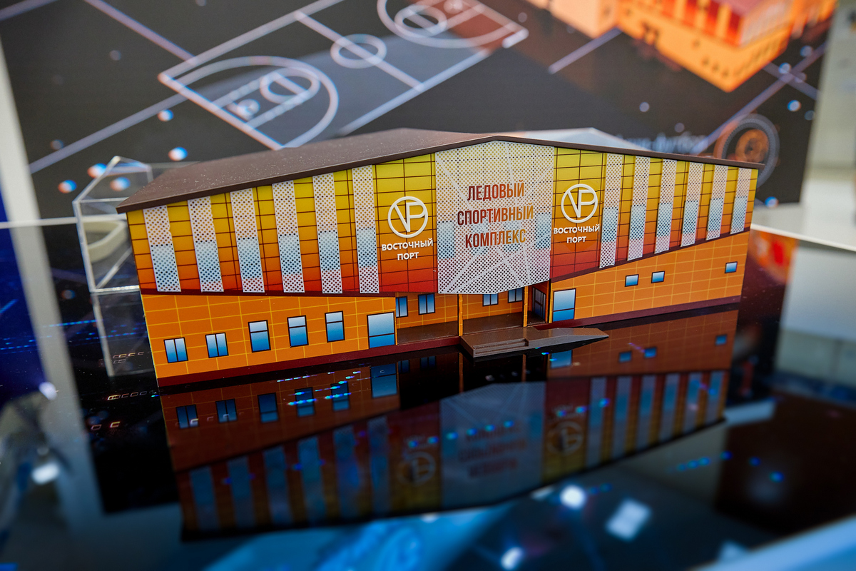 «Восточный порт» завершает строительство самого крупного в Находке Ледового спорткомплекса 