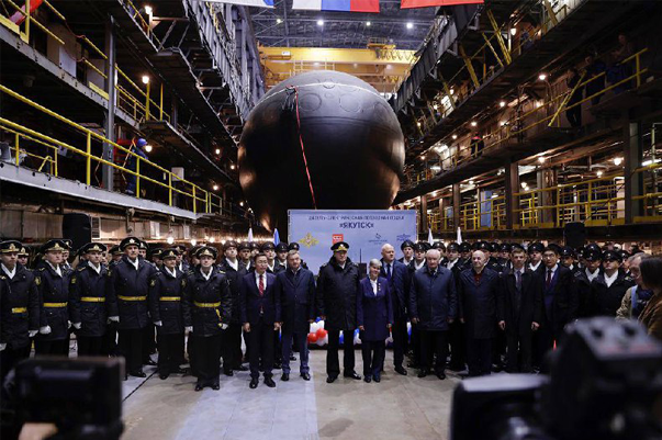 «Адмиралтейские верфи» спустили на воду шестую подлодку класса «Варшавянка»