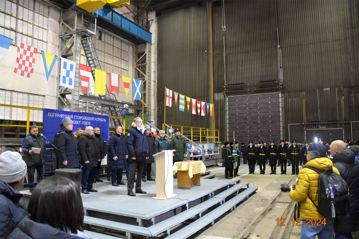В Благовещенске заложили два сторожевых корабля для амурских пограничников